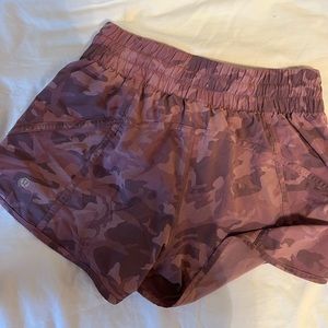 LULULEMON camo purple shorts